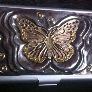 Nature's Canvas Jeweled Business Card Holder