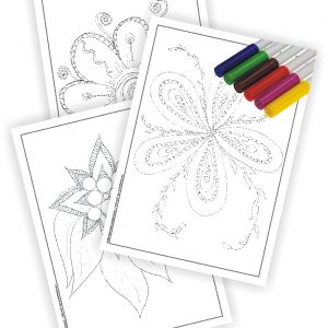 Nature's Canvas Set of 3 Colouring Pages