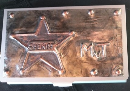 Personalised business card holder