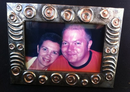 Custom Design Pewter Photo Frame